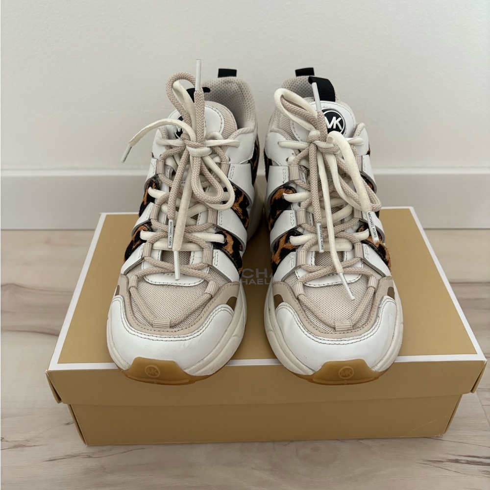 Michael Kors Hero Mixed-Media Trainer Sneakers